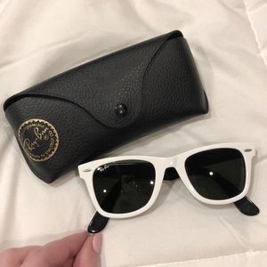 White Wayfarer Sunglasses